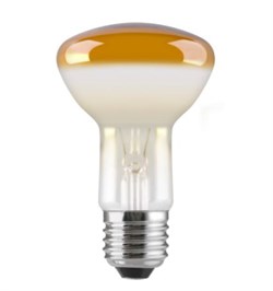 Лампа GE 40R63/Y/E27 230V       (зеркальная D63mm жёлтая прозрачная) - 91531 - фото 10228