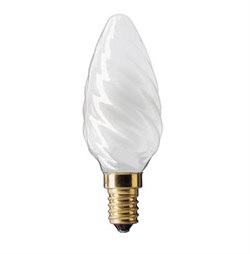 Свеча "GE 60TC1/FR/E14 230V  (витая матовая   ""хрусталь"") - лампа" 108331 - фото 10305