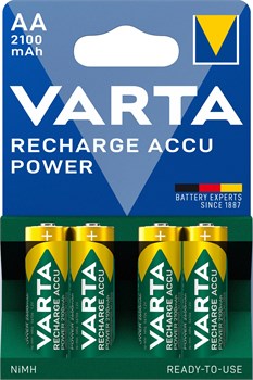 Аккумулятор VARTA Rechargeable R2U LR06/АА 2100mAh 4BL (блистер 4шт) 4008496550692 - фото 103491