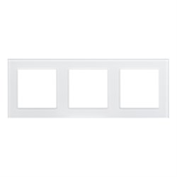 Рамка стеклянная FRM-GLARE-GS-3-WH (Arlight, -) 043799 - фото 103498