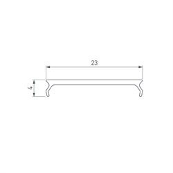 Экран MAT-L-BLACK-3000 черный для PLS-LOCK (Arlight, Пластик) 047720 - фото 106095