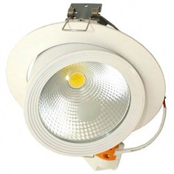 FL-LED DLC 20W 2700K D=187мм h=154мм d=172мм 20Вт 1800Лм (JS011) (встраиваемый поворотный круглый) JS011 - фото 10675