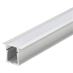 Профиль с экраном ALU-WIDE-F-H28-2000 ANOD+FROST (Arlight, Алюминий) 014871 - фото 107180