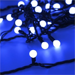 Светодиодная гирлянда ARD-BALL-CLASSIC-D13-5000-BLACK-50LED BLUE (230V, 3.5W) (Ardecoled, IP65) 025564 - фото 108020