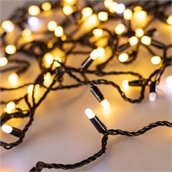 Светодиодная гирлянда ARD-STRING-CLASSIC-10000-BLACK-100LED-MILK-FLASH Warm (230V, 7W) (Ardecoled, IP65) 031208 - фото 108884