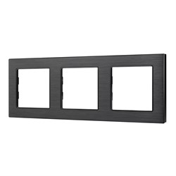 Рамка алюминиевая FRM-PRESTO-ALS-3-BK (Arlight, -) 043857 - фото 108930