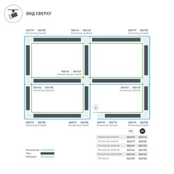 Коннектор крестовой LGD-4TR-CON-X-BK (C) (Arlight, IP20 Пластик, 3 года) 026143 - фото 109434