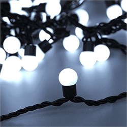 Светодиодная гирлянда ARD-BALL-CLASSIC-D17.5-10000-BLACK-100LED WHITE (230V, 7W) (Ardecoled, IP65) 025583 - фото 110321