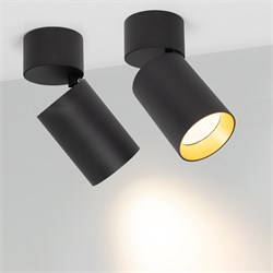 Светильник SP-POLO-SURFACE-FLAP-R85-15W Warm3000 (BK-GD, 40 deg) (Arlight, IP20 Металл, 3 года) 027550 - фото 111201