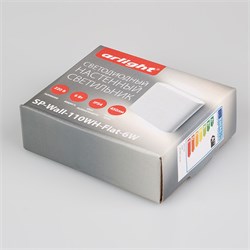 Светильник SP-Wall-110WH-Flat-6W Day White (Arlight, IP54 Металл, 3 года) 021086 - фото 111523