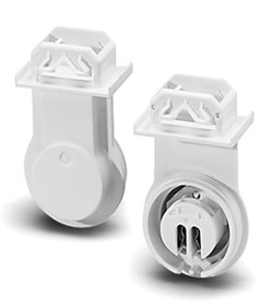 Патрон 84108 VS    G5 IP65 одинарный вставной защелки белый  T5 система 151 534073.01 - фото 11159