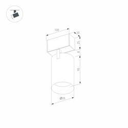 Светильник MAG-SPOT-25-R90-9W Warm3000 (BK-GD, 30 deg, 24V) (Arlight, IP20 Металл, 3 года) 035001 - фото 111918