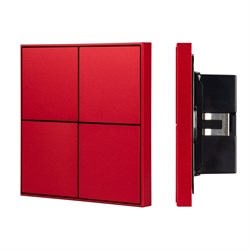 INTELLIGENT ARLIGHT Кнопочная панель KNX-304-23-IN Rose Red (BUS, Frame) (IARL, IP20 Металл, 2 года) 039668 - фото 111957