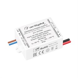 Блок питания ARPJ-SP-42100-PFC-TRIAC-MINI (4W, 21-42V, 100mA) (Arlight, IP65 Пластик, 5 лет) 047584 - фото 113575