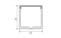 Профиль с экраном ALU-POWER-W35-2000 ANOD+FROST (Arlight, Металл) 015539 - фото 113710