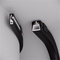 Силиконовый профиль WPH-FLEX-1616-TOP-S11-5m FULL BLACK (Arlight, Силикон) 045774 - фото 113849