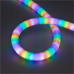 Лента герметичная SPI MOONLIGHT-BLACK-SIDE-G180-D25mm 12V RGB-PX2 (21.6 W/m, IP65, 5m, wire x1) (Arlight, Вывод боковой, 3 года) 044974 - фото 115972