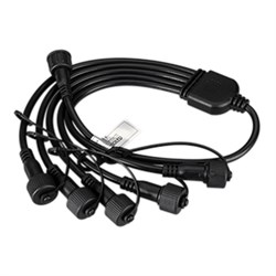 Коннектор питания ARD-CLASSIC-SYNC-RGB Black (230V, 5 ports) (Ardecoled, Закрытый) 031791 - фото 116023