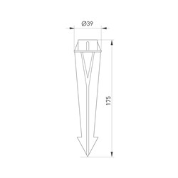 Основание для светильника ALT-SPIKE-175 (BK) (Arlight, Пластик) 024888 - фото 116632