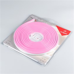 Лента герметичная AURORA-PS-A120-16x8mm 24V Pink (10 W/m, IP65, 2835, 5m) (Arlight, Силикон) 036689 - фото 116848