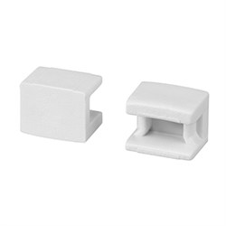 Заглушка PLINTUS-FANTOM-BENT WHITE глухая (Arlight, Пластик) 043664 - фото 117001