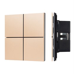 INTELLIGENT ARLIGHT Кнопочная панель KNX-304-23-IN Champagne (BUS, Frameless) (IARL, IP20 Металл, 2 года) 039665 - фото 119830