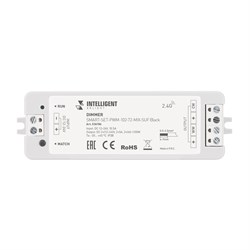 INTELLIGENT ARLIGHT Диммер SMART-SET-PWM-102-72-MIX-SUF Black (12-24V, 2x5A, ПДУ LINE, 2.4G) (IARL, IP20 Пластик, 5 лет) 036186 - фото 120523