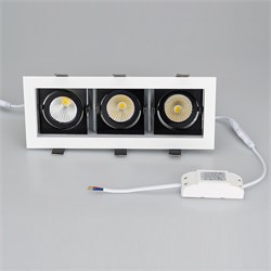 Светильник CL-KARDAN-S260x102-3x9W White (WH-BK, 38 deg) (Arlight, IP20 Металл, 3 года) 024134 - фото 120594