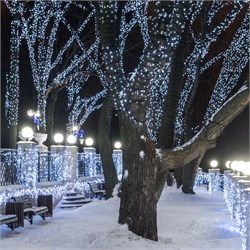 Светодиодная гирлянда ARD-STRING-PRO-10000-BLACK-100LED-STD WHITE (230V, 7W) (Ardecoled, IP65) 025826 - фото 120631