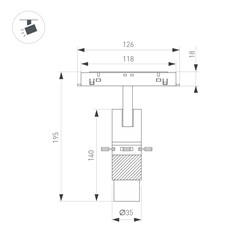 Светильник MAG-ORIENT-SPOT-CROP-ZOOM-TC-R35-6W Warm3000 (BK, 19-29 deg, 48V) (Arlight, IP20 Металл, 3 года) 045067 - фото 120676