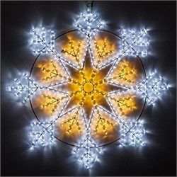 Фигура ARD-SNOWFLAKE-M12-900x900-576LED White/Warm (230V, 36W) (Ardecoled, IP65) 034262 - фото 121185