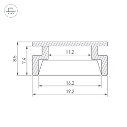 Профиль HR-3000 (Arlight, Алюминий) 044793 - фото 122975