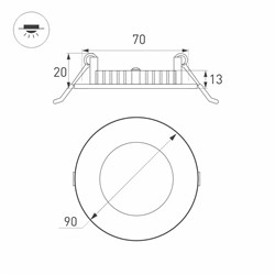 Светильник CL-90A-3W White (Arlight, -) 017722 - фото 123526