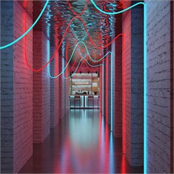 Лента герметичная MOONLIGHT-BLACK-SIDE-G280-D25mm 24V RGB 360deg (14.4 W/m, IP65, 3m, wire x1) (Arlight, Вывод боковой, 3 года) 047041 - фото 125047