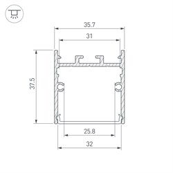 Профиль SL-LINE-3638-LW-3000 WHITE (Arlight, Алюминий) 043975 - фото 125181