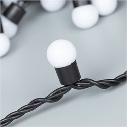 Светодиодная гирлянда ARD-BALL-CLASSIC-D17.5-10000-BLACK-100LED WARM (230V, 7W) (Ardecoled, IP65) 025584 - фото 125389