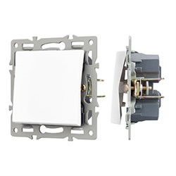 Механизм выключателя одноклавишный перекрёстный SWT-MKX1-PL-WH (250V, 16A) (Arlight, -) 043718 - фото 125722