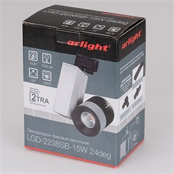 Светодиодный светильник LGD-2238SB-15W Day White 24deg (Arlight, IP20 Металл, 3 года) 022041 - фото 127355