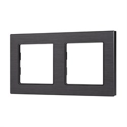 Рамка алюминиевая FRM-PRESTO-ALS-2-BK (Arlight, -) 043855 - фото 129133