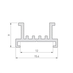 Основание для ленты SL-LINE-2522-2500 (Arlight, Алюминий) 033415 - фото 129528