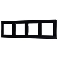 Рамка стеклянная FRM-GLARE-GS-4-BK (Arlight, -) 043803 - фото 130995