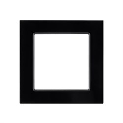 Рамка стеклянная FRM-GLARE-GS-1-BK (Arlight, -) 043787 - фото 131523