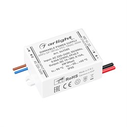 Блок питания ARPJ-SP-38160-PFC-TRIAC-MINI (6W, 19-38V, 160mA) (Arlight, IP65 Пластик, 5 лет) 047585 - фото 132809
