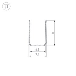 Профиль гибкий ARL-MOONLIGHT-1206-2x500  (Arlight, Металл) 029824 - фото 133112