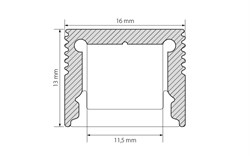 Профиль с экраном SL-SLIM-H13-2500 ANOD+OPAL (Arlight, Металл) 020459 - фото 133122