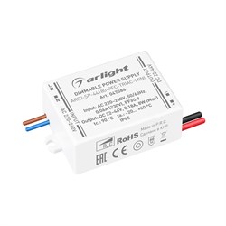 Блок питания ARPJ-SP-44180-PFC-TRIAC-MINI (8W, 22-44V, 180mA) (Arlight, IP65 Пластик, 5 лет) 047586 - фото 135058