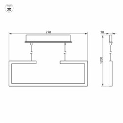 Светильник SP-MARQUO-S770x70-20W Warm3000 (WH, 120 deg) (Arlight, IP20 Металл, 3 года) 029115 - фото 135720