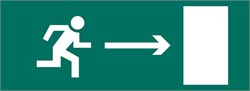 Пиктограмма "Бегущий человек стрелка направо" для светильника Pelastus PL EM 1.0 355х145мм 607003360400013746 - фото 13694