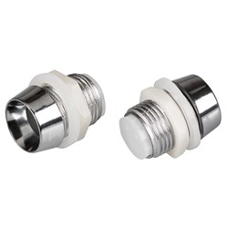 10PC Держатель 10мм (хром. пластик, с гайкой) (Arlight, 10мм (круглый)) 026710 - фото 138954