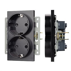 Механизм электрической розетки SCT-MEUD-PL-BK (250V, 16A) (Arlight, -) 043765 - фото 140839
